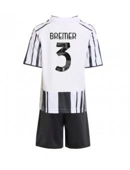 Juventus Gleison Bremer #3 Replika Hemmakläder Barn 2025-26 Kortärmad (+ byxor)